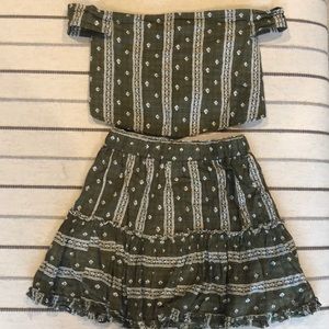 Two piece skirt/tank